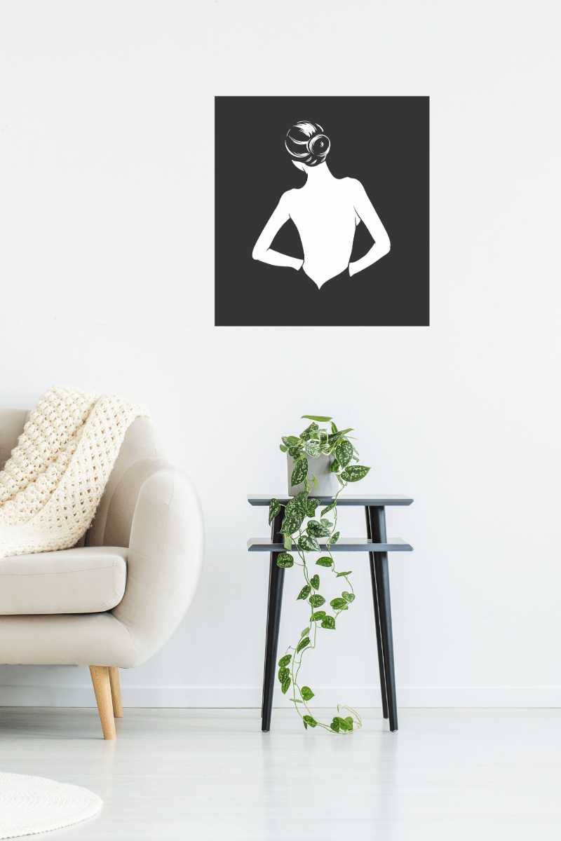 Quadro Mulher Costas Nuas MDF Cru - Quadro Mulher Costas Nuas MDF.. Uma  nova tendência de decoração que vem com toda força, esta linha possui um  alto - Carrefour