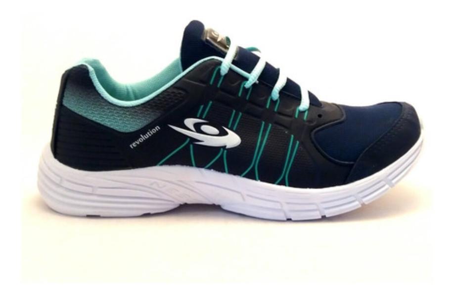 Tenis Feminino Caminhada Academia Original Azul  Verde Agua