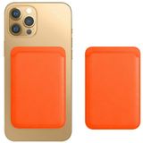 Carteira Magnética Para Cartões iPhone 12, Mini e Pro Max - Laranja