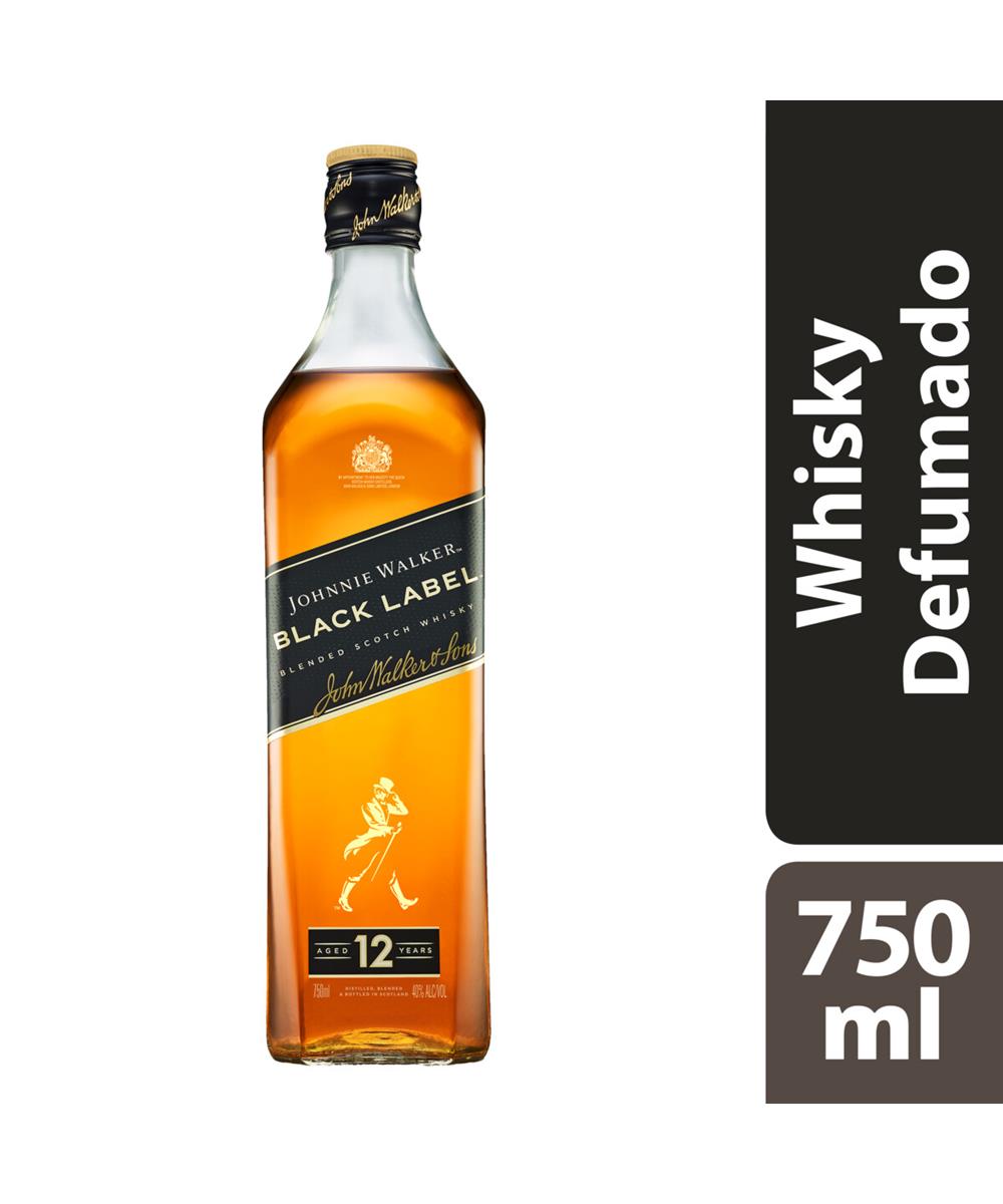 Whisky Escocês Blended Johnnie Walker Black Label Garrafa 750ml