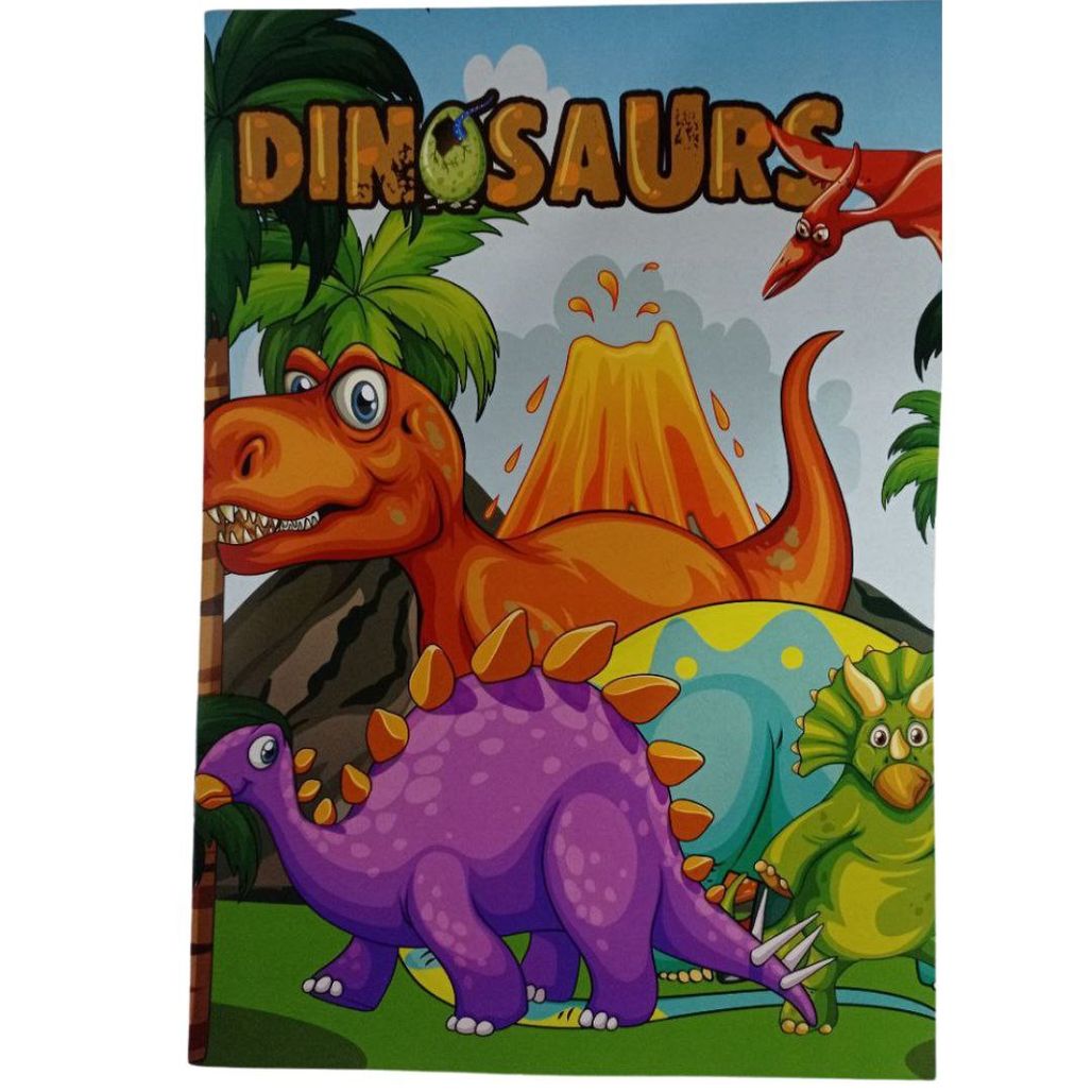 Dinossauros - Colorindo com adesivos - Ed. Online