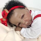 Bebê Reborn Negra, Luxo, Princesa