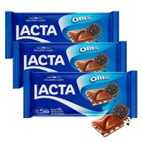 Kit 3 Chocolate Lacta Oreo 90g