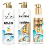 Kit Shampoo Equilíbrio 510ml + Condicionador Equilíbrio 510ml + Serum Equilíbrio 95ml
