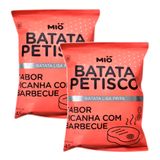 Kit 2 Batata Petisco Mió Sabor Picanha Com Barbecue 45g