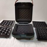 3-em-1 Sanduíche Waffle Eggette Maker Portátil Bakeware