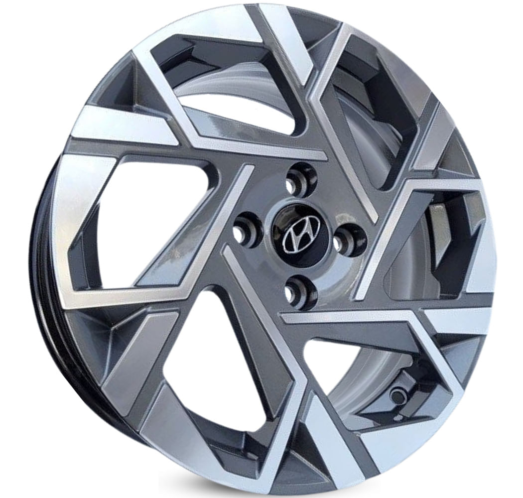 4 Rodas Kr S42 Modelo Hyundai Hb20 Platinum / Aro 15x6 / (4x100) Et42