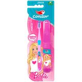 Escova Dental Infantil Condor Barbie + Estojo