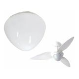 Globo De Vidro Br Leitoso Ventilador Teto Aliseu Tradicional
