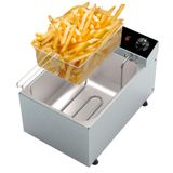 Fritadeira Elétrica 1 Cuba 5 Litros 220v De Inox Saro