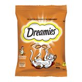 Petiscos Para Gatos Dreamies Adultos Sabor Frango Saboroso Com 40g