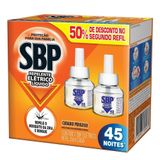 Repelente Elétrico Líquido Sbp 45 Noites Com 2 Refis 35ml Cada 50% De Desconto No 2° Refil