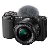 Câmera Sony Zv-e10 Mirrorless Kit Com Lente 16-50mm (preta)