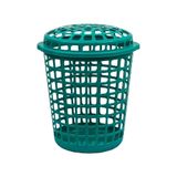 Cesto De Roupa Telado Redondo 30 Litros Verde