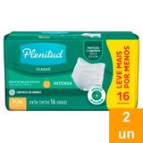 Roupa Íntima Plenitud Classic Intensa Tamanho P/m - 2 Embalagens Com 16 Tiras