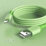 Cabo Para Carregador Usb Tipo C Topk An84 Verde 05m Para Micro Usb