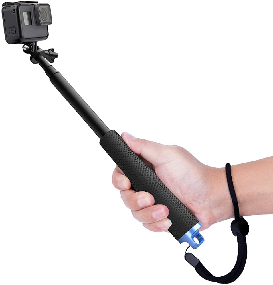 Monopod Selfie Stick De Selfie Para Gopro Hero 7 6 5, Sessão 5, Herói 4/3 + / 3 / 2- Preto