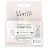 Carga Para Aparelho De Depilar Gillette Venus Especial Para Área Íntima 2 Unidades