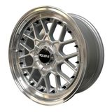 Kit 4 Rodas Aro 17x7.5 Rodera Rs2 4x100/108 Et10 Prata