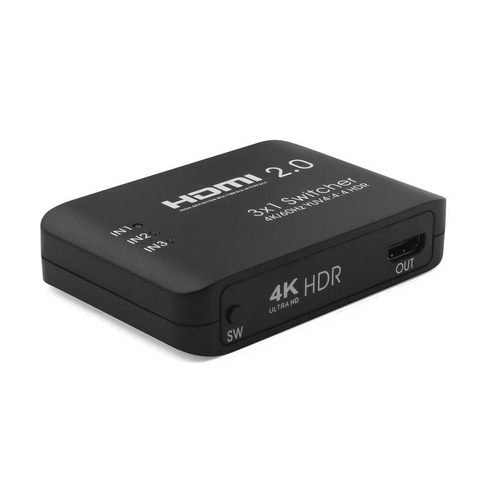 Hdmi Switcher Splitter 3 Em 1 Suporta 4k@60hz E Hdr Outpu