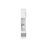 Modulo De Quarto Casal Armario Mesa Cabeceira Modena 71100 C 1 Porta E 1 Gaveta Branco Demobile