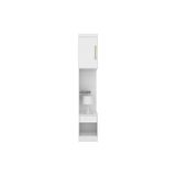 Modulo De Quarto Casal Armario Mesa Cabeceira Modena 71100 C 1 Porta E 1 Gaveta Branco Demobile