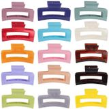 15 Pack Retângulo De Cabelo Garra De Cabelo Clipes De Cor Sólida Clipes De Cabelo Elegantes Barrettes Elegantes Para Todos Os Tipos De Cabel
