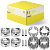 Kit Pistão Anel 0.50 Hb20 Cerato Soul 1.6 Flex Metal Leve