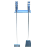 Kit Limpeza De Churrasqueira Rastelo  De Brasa E Pa 59 Cm