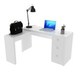 Escrivaninha/mesa Escritório De Canto Multimóveis Vcr25011 Branco