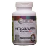 Vitamina B12 Metilcobalamina 500mg 60 Capsulas - Multivita Sem Sabor