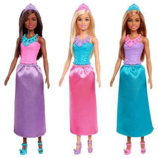 Caixa com 12 Unidades Boneca Barbie Loira Vestido Borboleta Mattel
