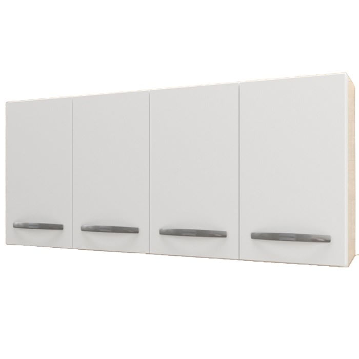 Armario Aereo 4 Portas 120cm 9160 Branco Mobbs