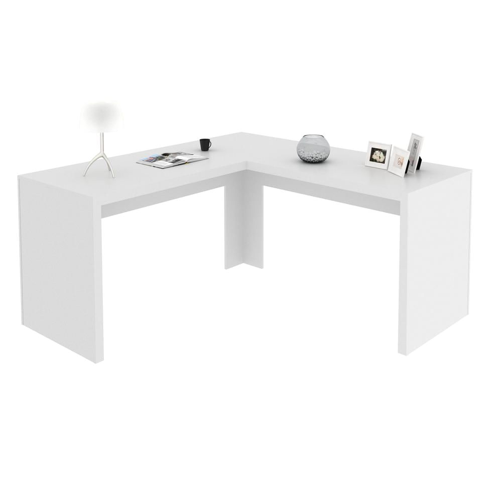 Escrivaninha/mesa Escritório De Canto Multimóveis Vcr25024 Branco