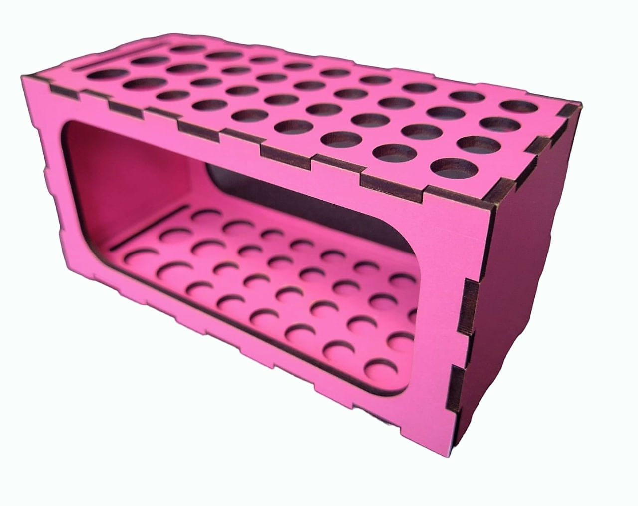 Caixa Organizadora De Mesa Para Lapis Canetas Canetinhas Mdf