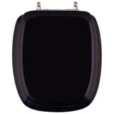 Assento Sanitário Almofadado Viseu Preto P/ Vaso Luzarte