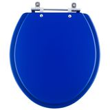 Assento Sanitário Convencional Oval Azul