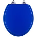 Assento Sanitário Fechamento Lento Convencional Oval Azul Fosco