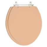 Assento Sanitário Poliester Oval Oval Pêssego