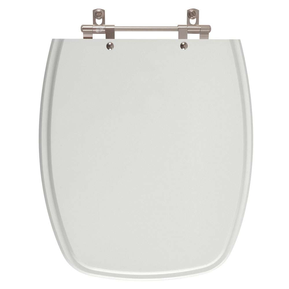 Tampa De Vaso Poliester Stylus Cinza Claro Para Bacia Celite