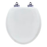 Assento Sanitário Almofadado Soft Close Flamingo Branco Para Vaso Incepa 6lpf