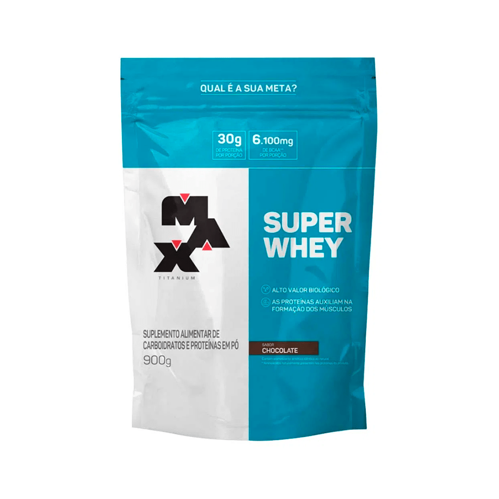 Super Whey Protein Max Titanium Refil Chocolate 900g