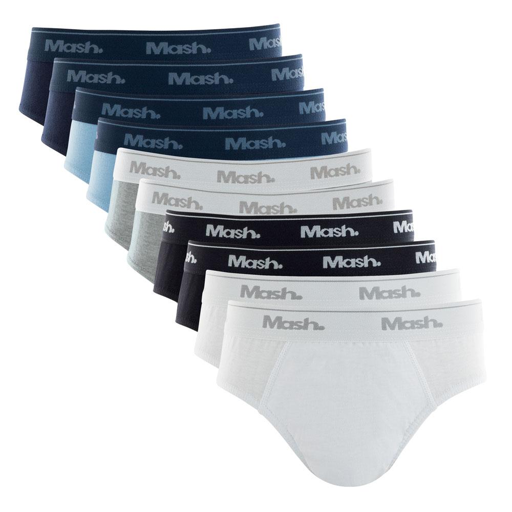 Kit 10 Cuecas Slip Infantil Mash Sortido 02 G