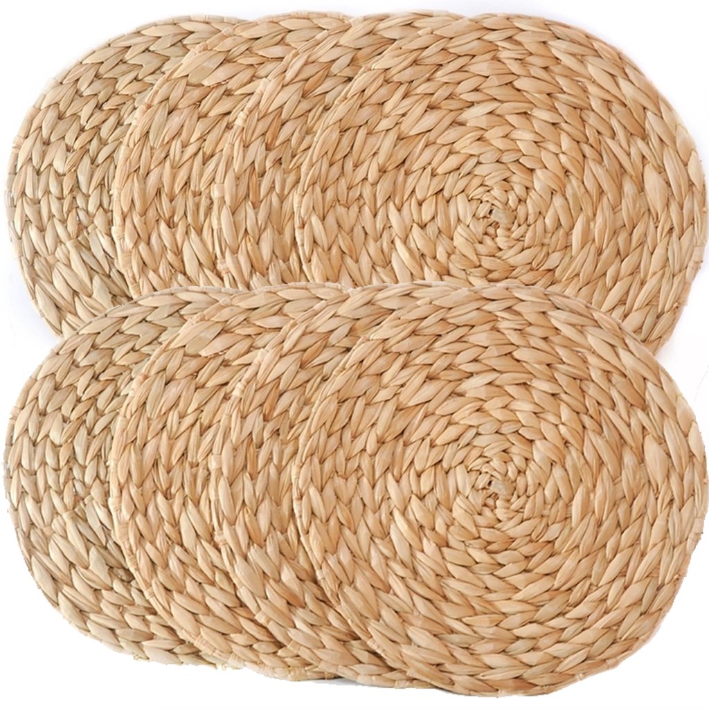 Jogo 10 Americano Fibra Natural Estilo Rústico 38cm