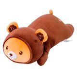 Pelucia Infantil Amigos Do Coracao Urso Rosquinha Marrom Dm Toys