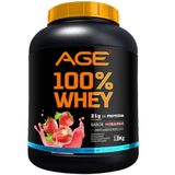 Whey Protein 100% Concentrado - (1,8kg) - Age Morango