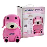 Inalador Nebulizador G-tech Nebdog Bivolt - Rosa