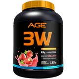 Whey Protein 3w - (1,8kg) - Age Morango