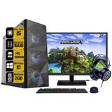 Pc Gamer Completo I5 16gb Hd 500gb Placa De Video 2gb Kit Gamer Monitor 21 75ghz Windows 10 Legacy Junior