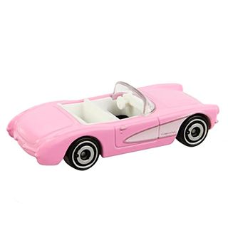 Carro Hot Wheels RC Corvette Rosa com Controle Remoto do Filme